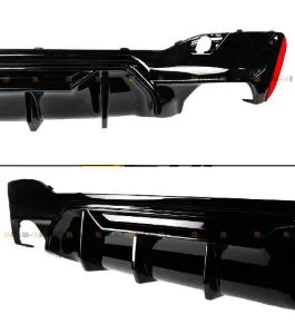 betaautoparts-Rear Bumper Diffusor Glass Black M5 Competition