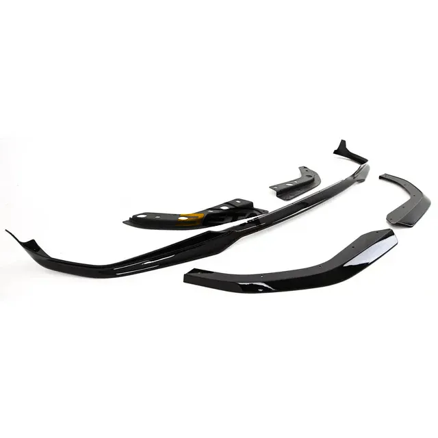 betaautoparts-Front Bumper Lip Glass Black M-Tech.