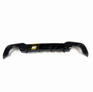 betaautoparts-Rear Bumper Diffuser Glass Black M-Tech 340i