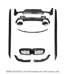 betaautoparts-Aero Kit Glass Black For 340i
